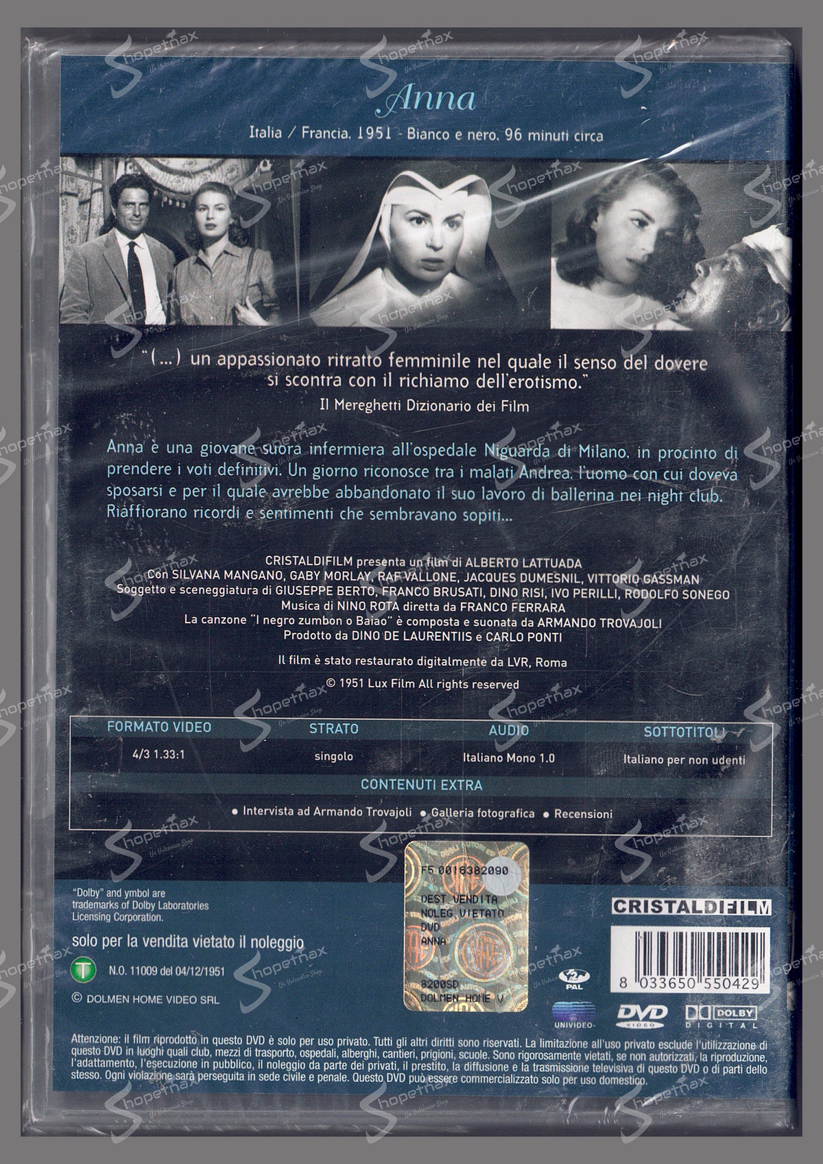 Anna (1951) DVD