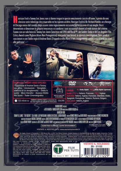 Il Fuggitivo (The Fugitive) Edizione Speciale (1993) DVD