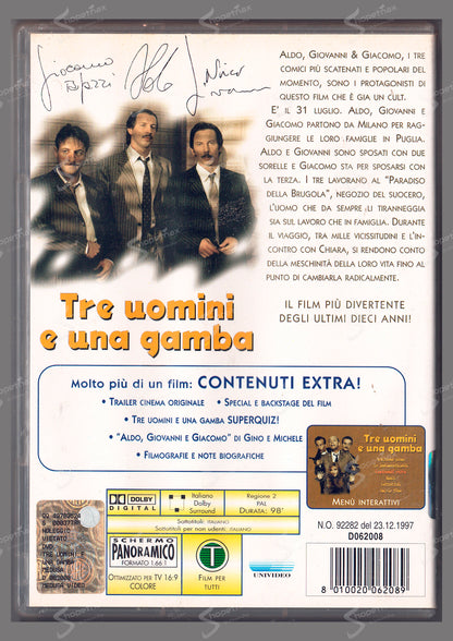 Tre uomini e una gamba (1997) DVD