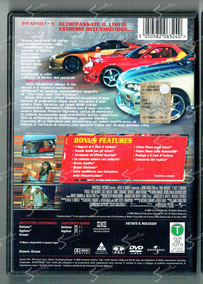 2 Fast 2 Furious (2003) DVD Discreto