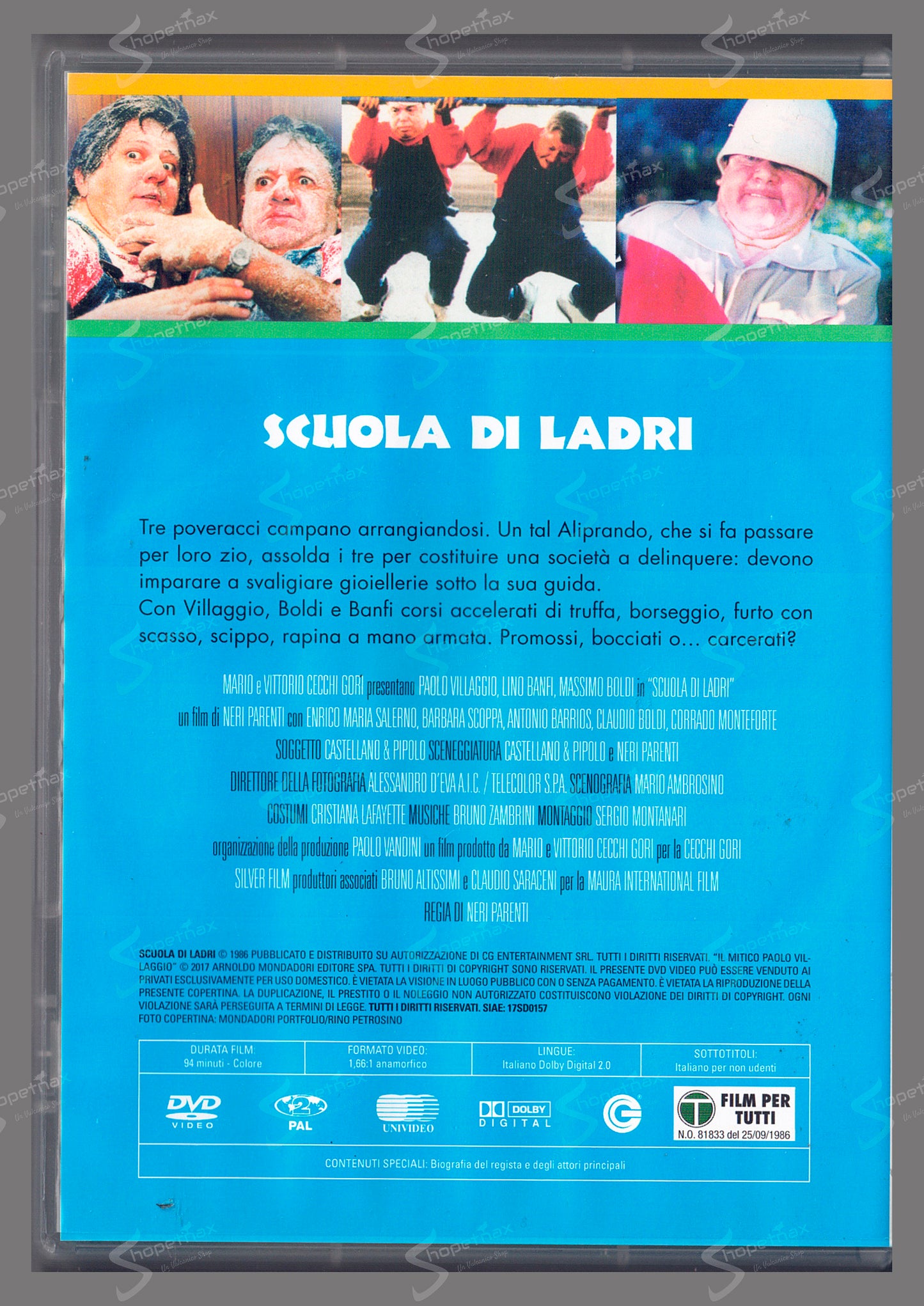 Scuola di ladri (1986) DVD Editoriale