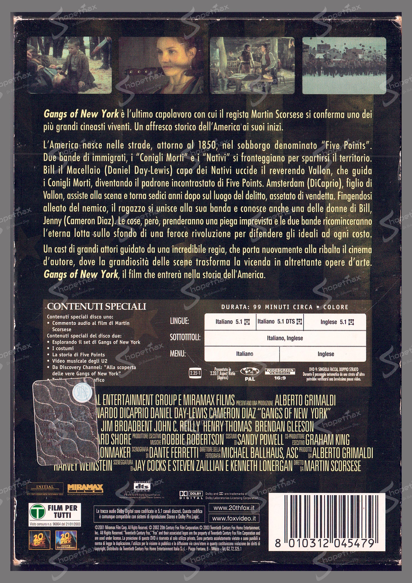 Gangs of New York (Edizione Speciale 2 Dischi) (2002) DVD