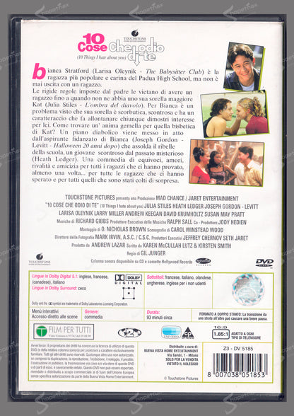 10 cose che odio di te (10 Things I Hate About You) (1999) DVD