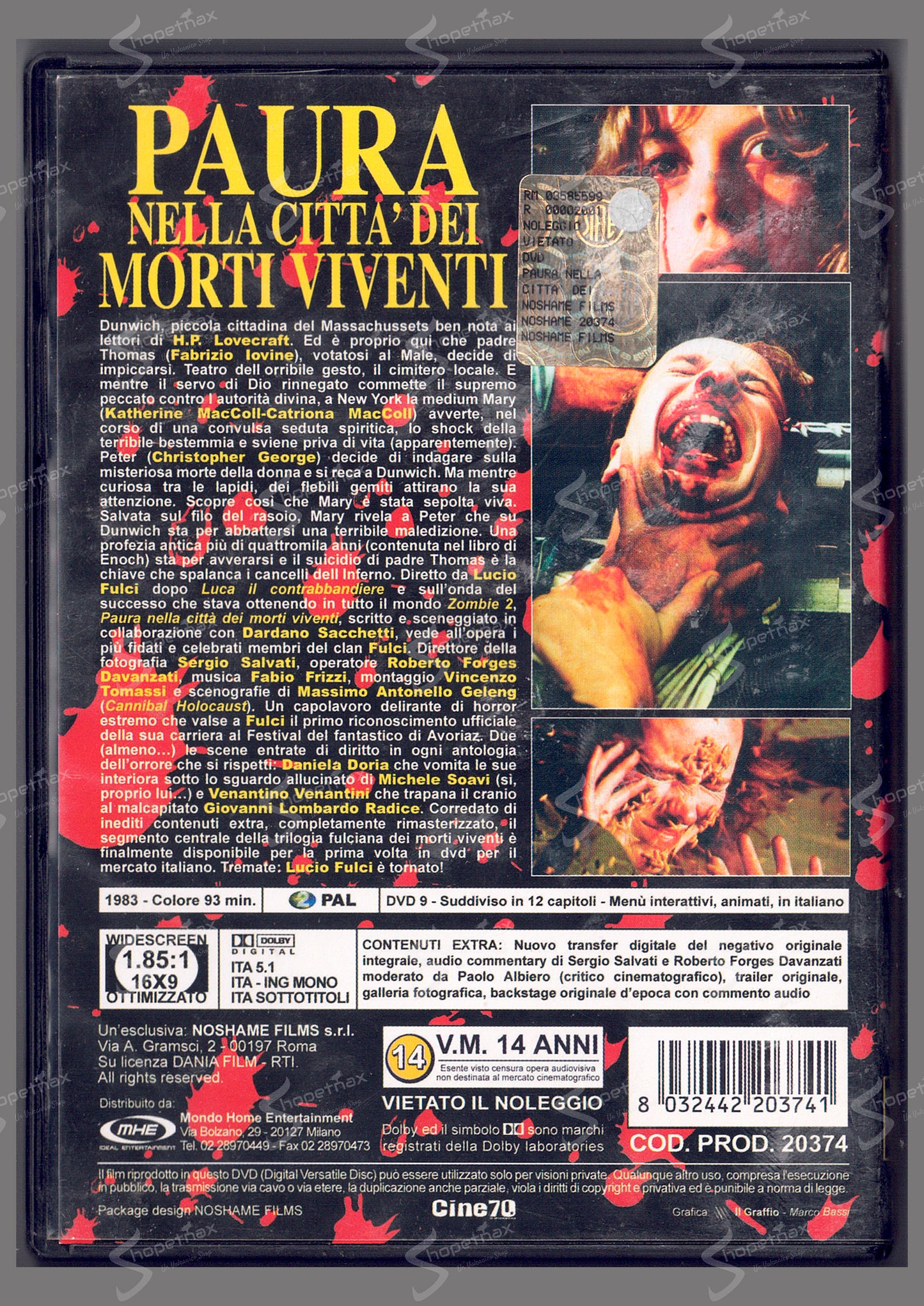 Paura nella città dei morti viventi (City of the Living Dead) (1980) DVD