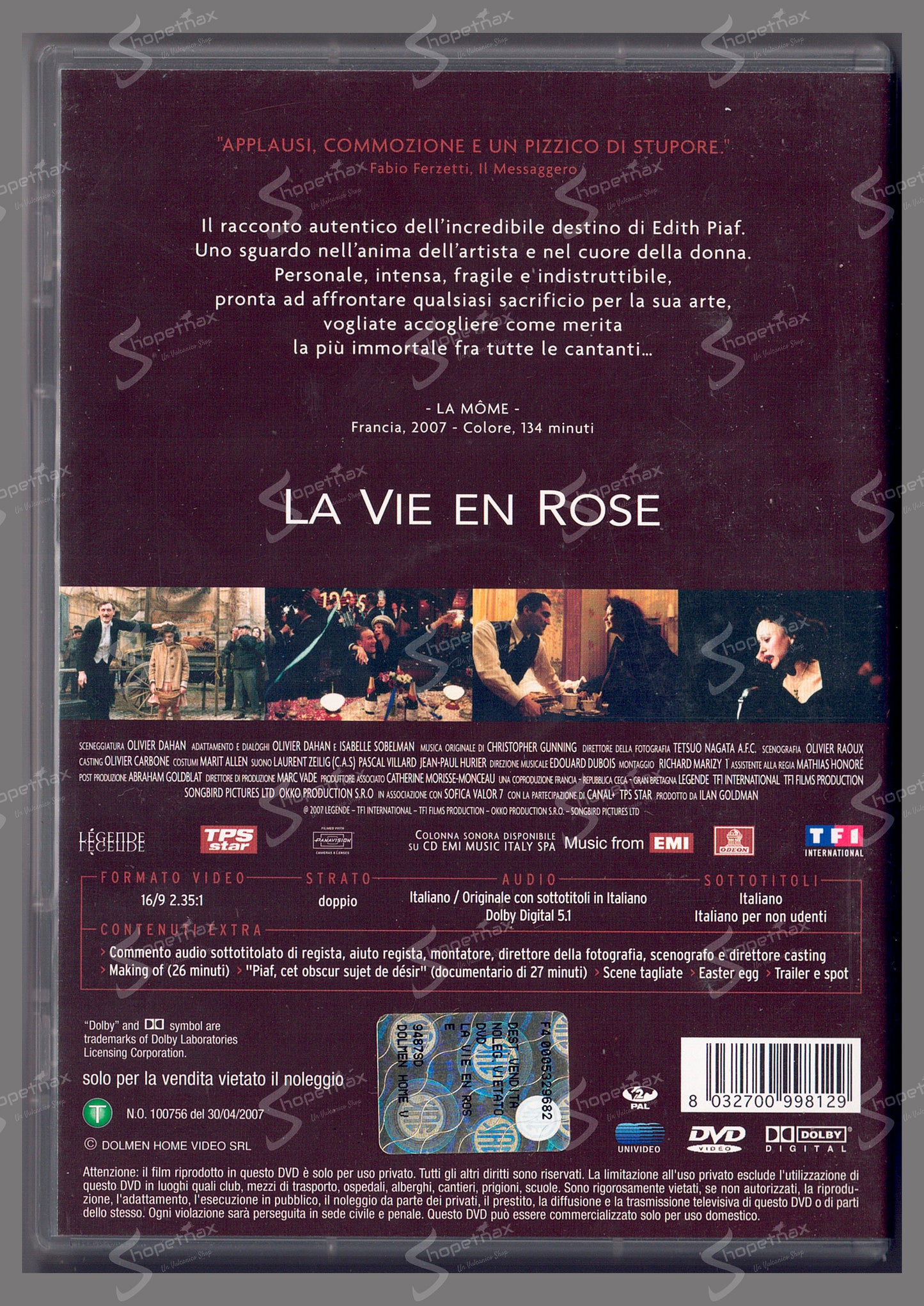 La vie en rose (La Môme) (2007) DVD