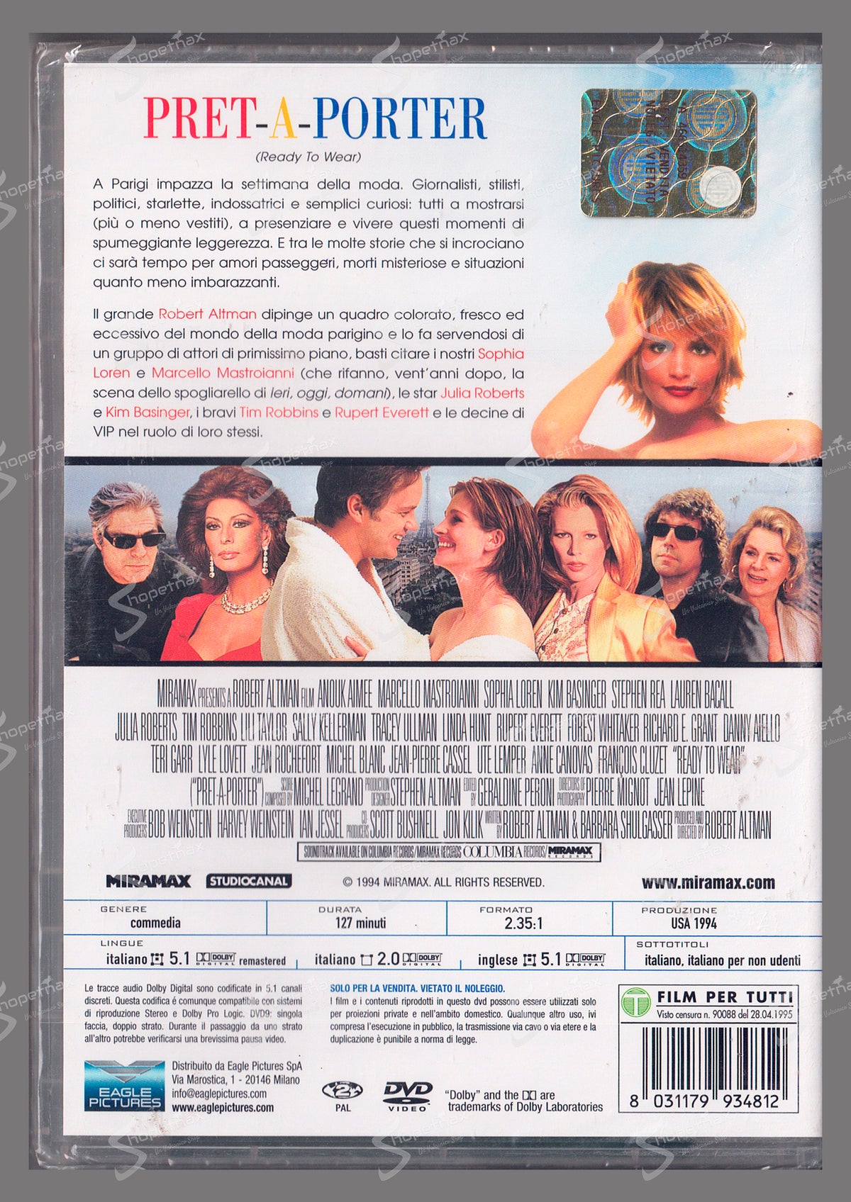 Pret-A-Porter (1994) DVD