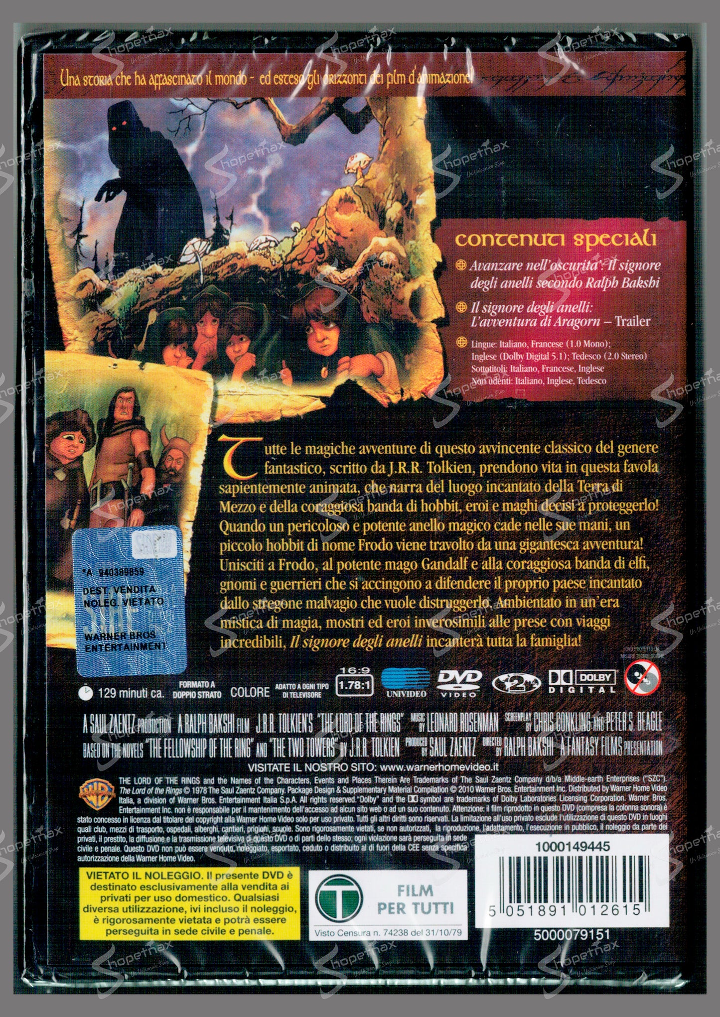 Il Signore degli Anelli - Il Classico Originale Animato (Edizione Deluxe Rimasterizzata) (1978) DVD