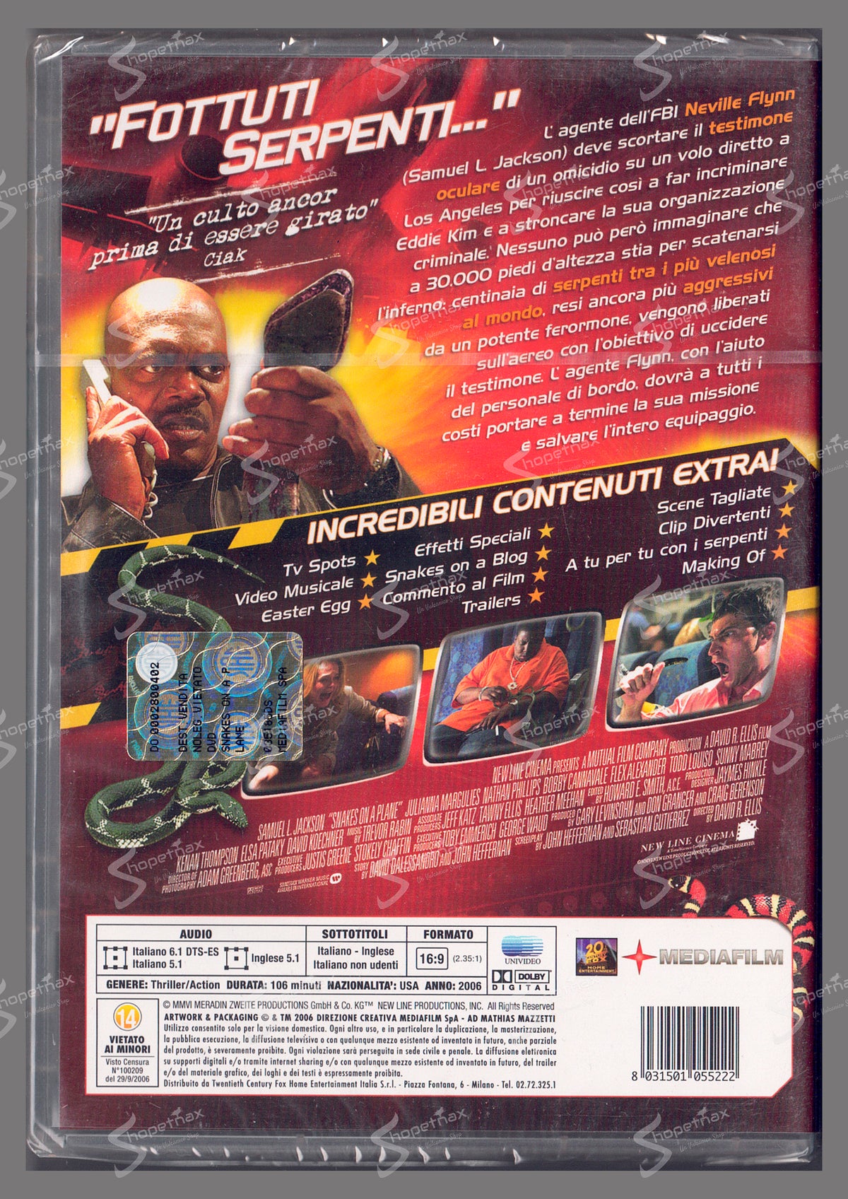 Snakes on a Plane (Special Edition) (2006) DVD Sigillato