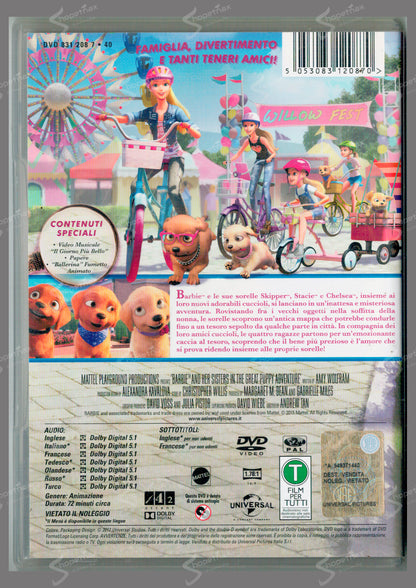 Barbie e il Tesoro dei Cuccioli (Barbie & Her Sisters in the Great Puppy Adventure) (2015) DVD