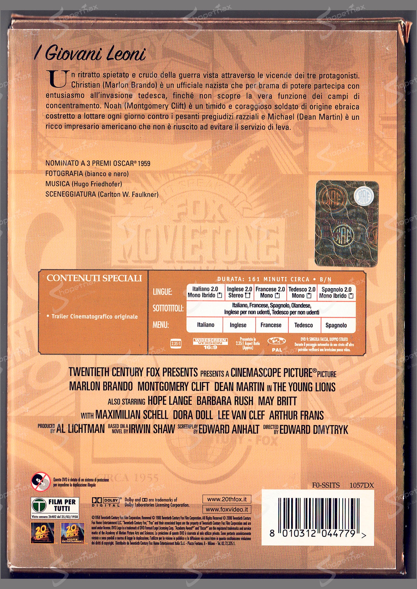 I Giovani Leoni (The Young Lions) (1958) DVD