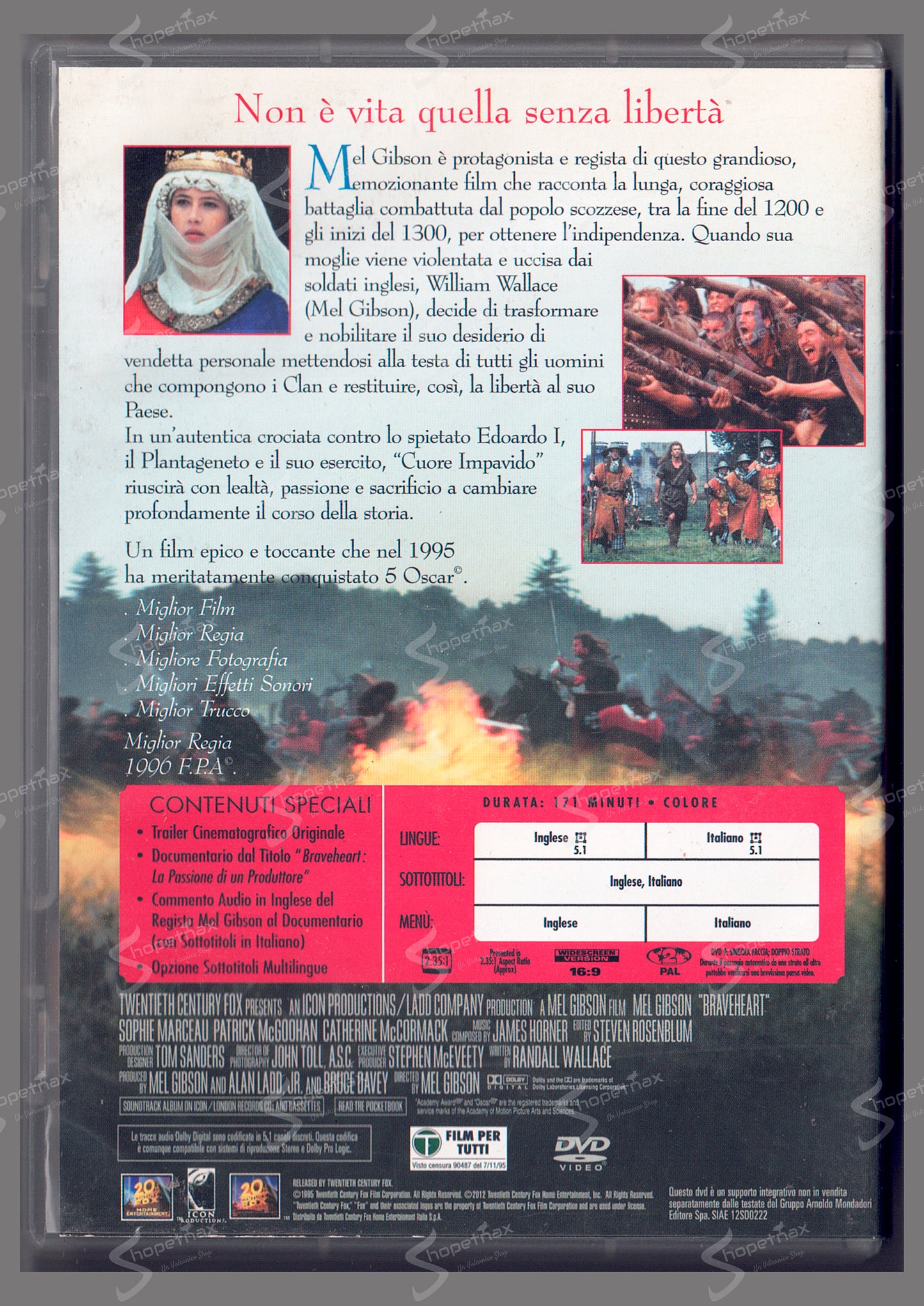 Braveheart - Cuore Impavido (Nuova Versione) (1995) DVD Editoriale