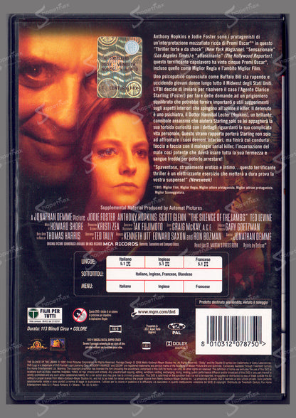 Il Silenzio degli Innocenti (The Silence of the Lambs) (1991) DVD