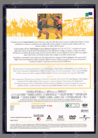 Spartacus (Special Edition) (1960) 2 DVD Editoriale
