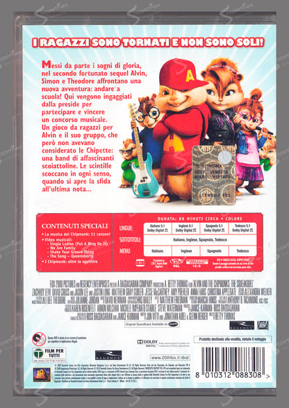 Alvin Superstar 2 (Alvin and the Chipmunks: The Squeakquel) (2009) DVD