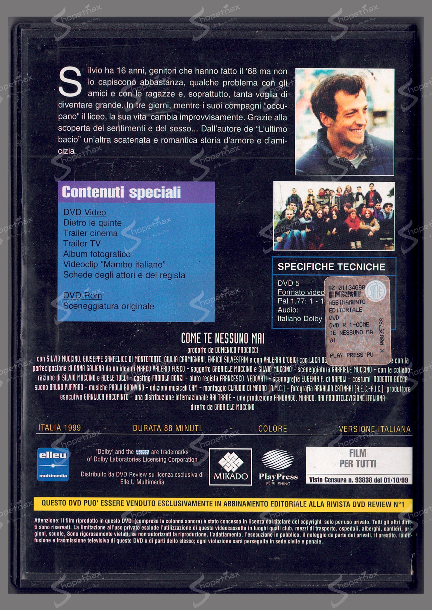 Come te nessuno mai (1999) DVD Editoriale