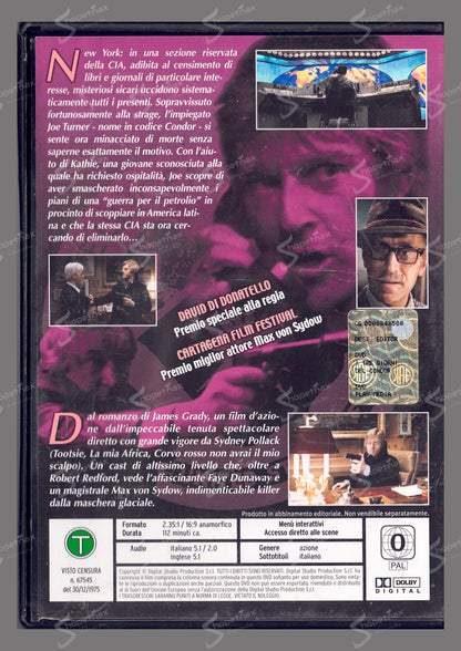 I tre giorni del Condor (Three Days of the Condor) (1975) DVD Editoriale Buono