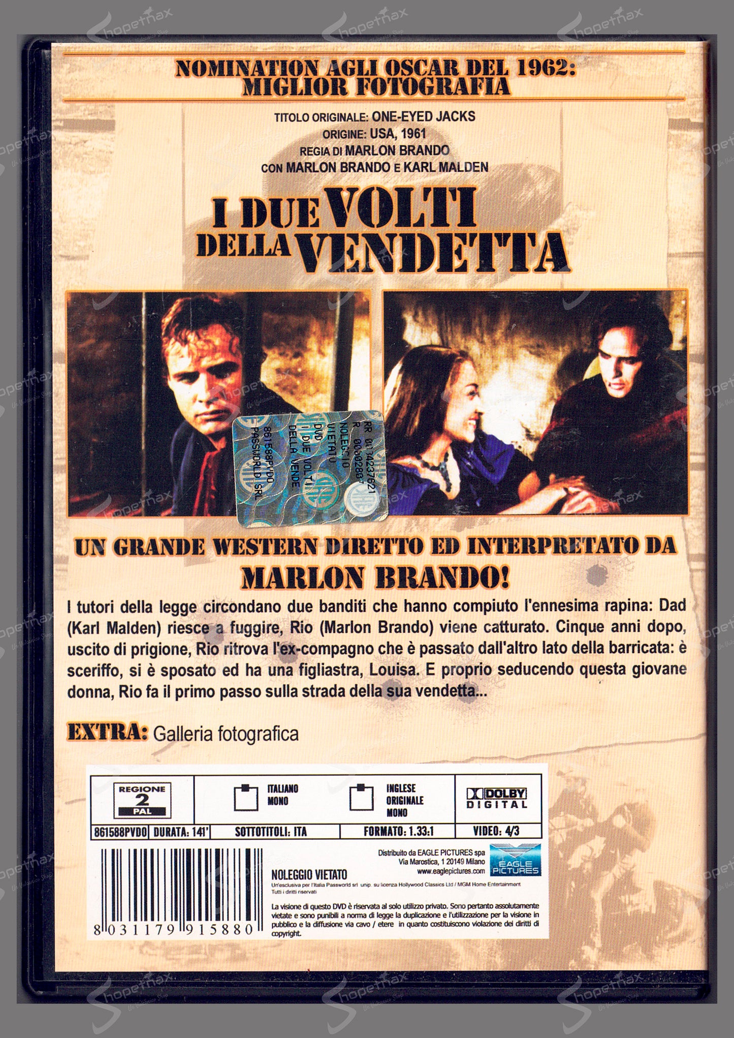 I due volti della vendetta (One-Eyed Jacks) (1961) DVD