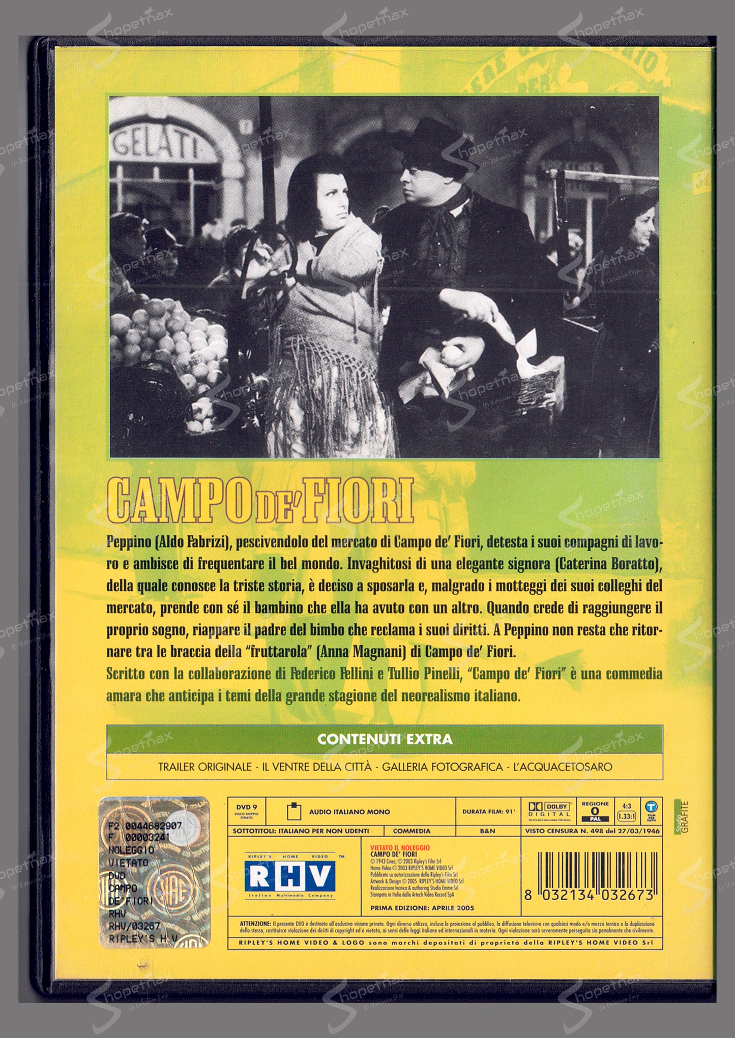Campo de' Fiori (1943) DVD