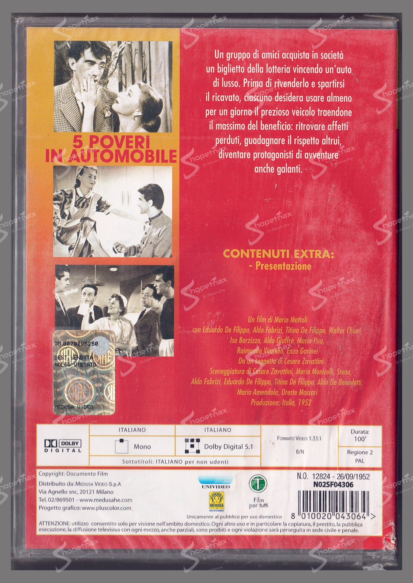 5 poveri in automobile (1952) DVD
