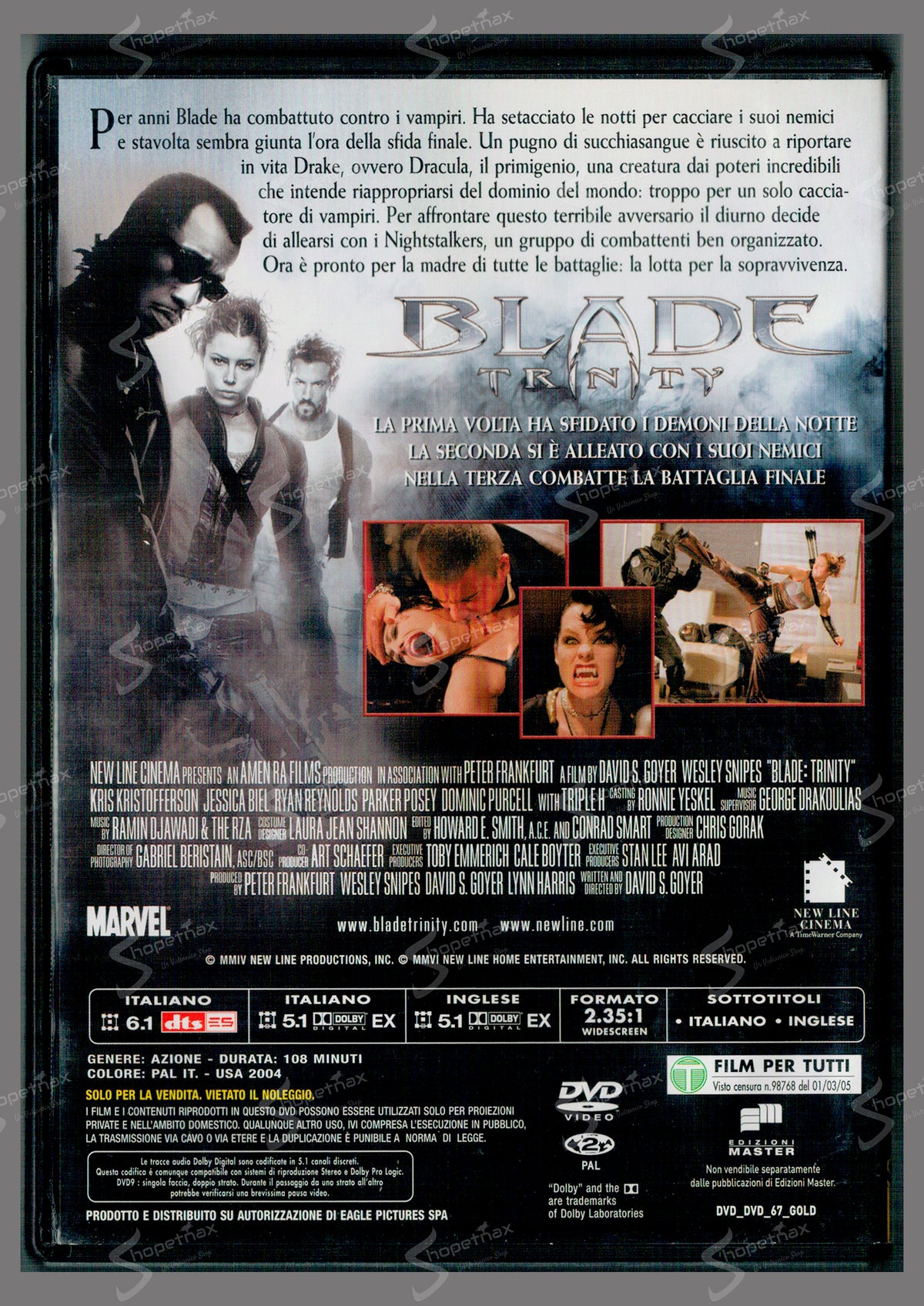 Blade Trinity (2004) DVD Editoriale