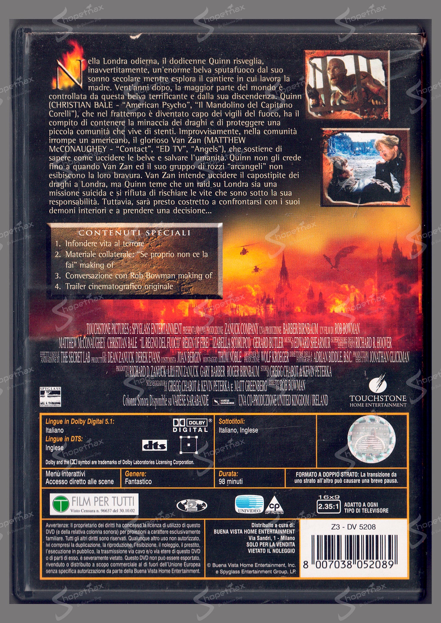 Il Regno del Fuoco (Reign of Fire) (2002) DVD