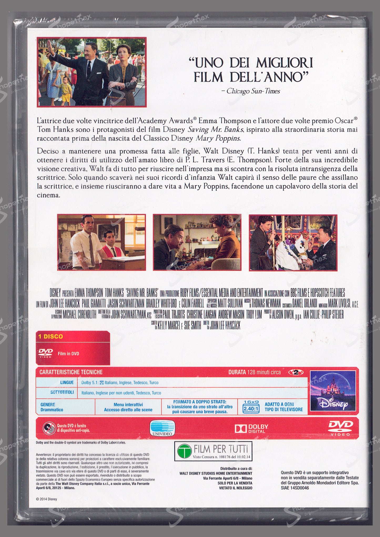 Saving Mr. Banks (2013) DVD Editoriale