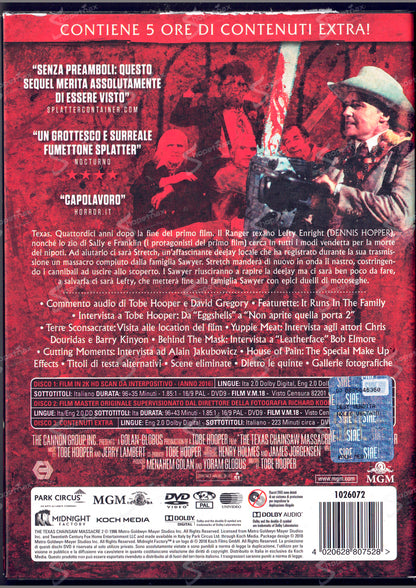 Non Aprite Quella Porta 2 (The Texas Chainsaw Massacre 2) (1986) Box 3 DVD