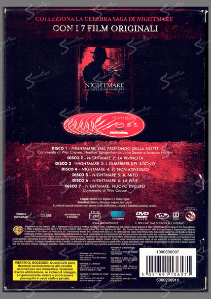 Pesadilla - La Colección Completa (7 Películas) (A Nightmare On Elm Street) (1984-1994) DVD
