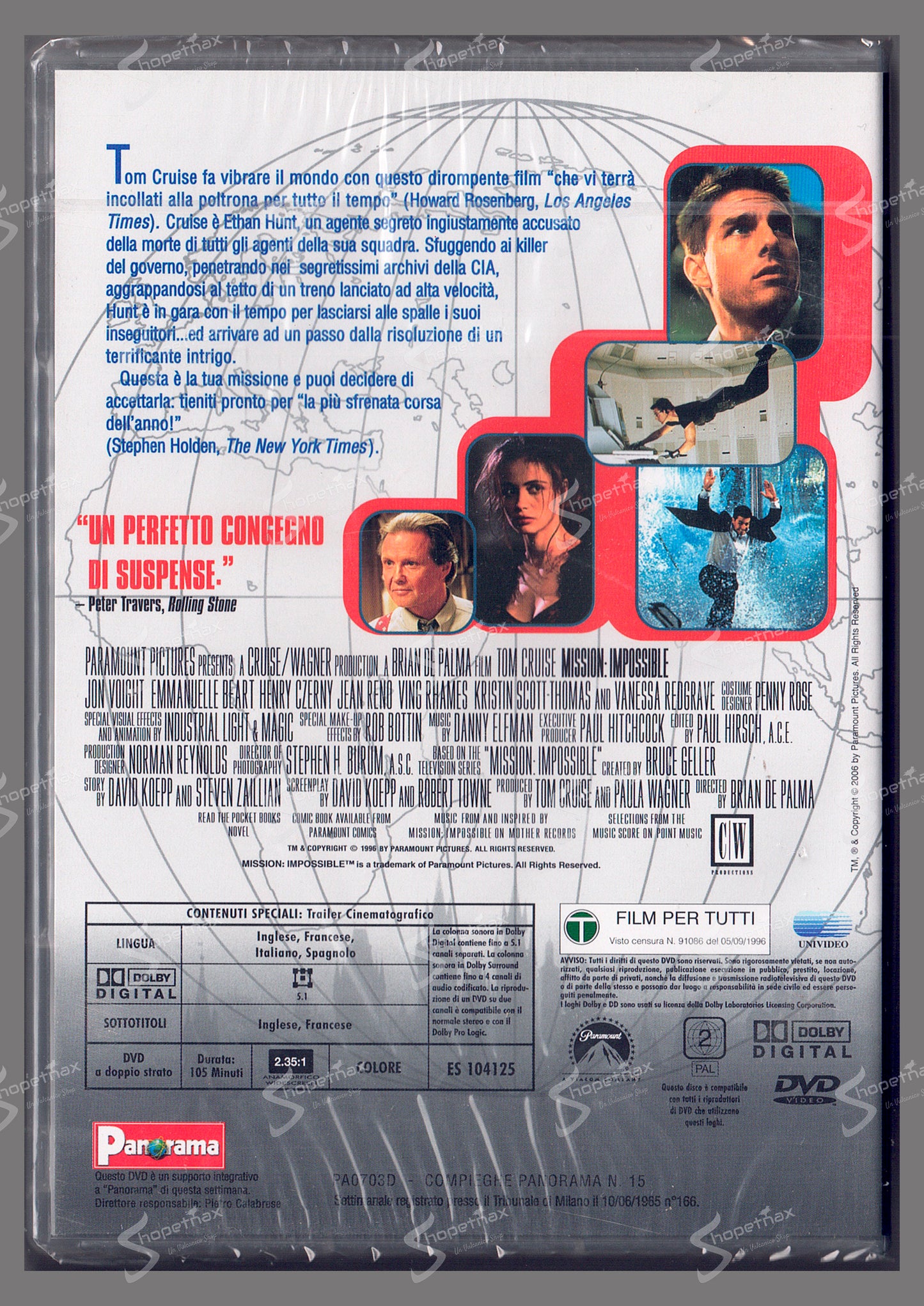 Mission: Impossible (1996) DVD Editoriale