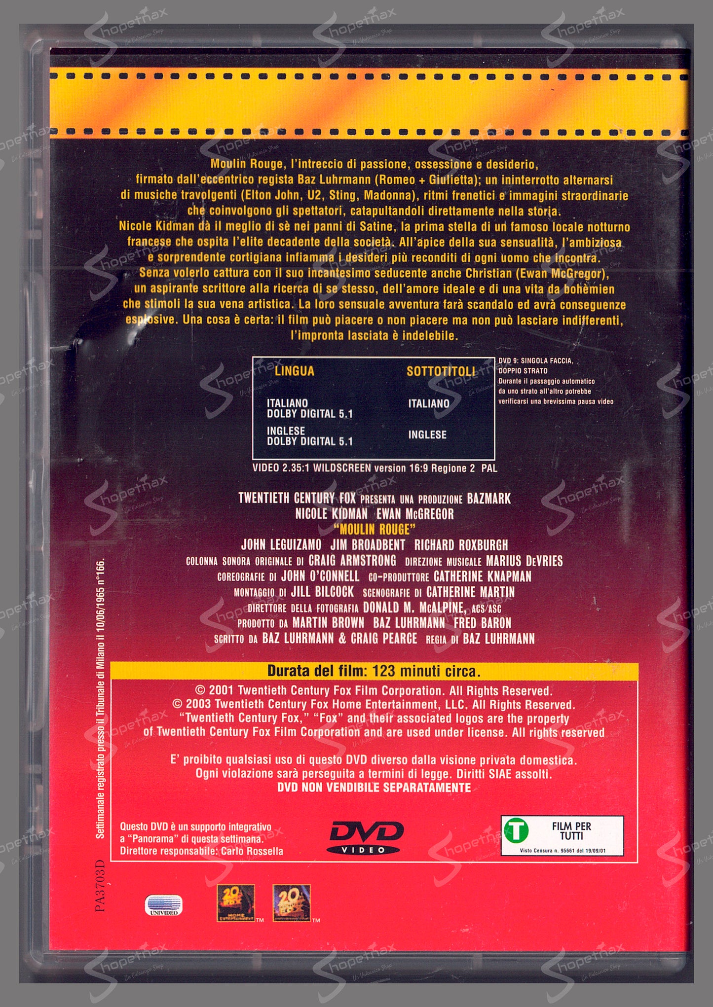 Moulin Rouge (2001) DVD Editoriale