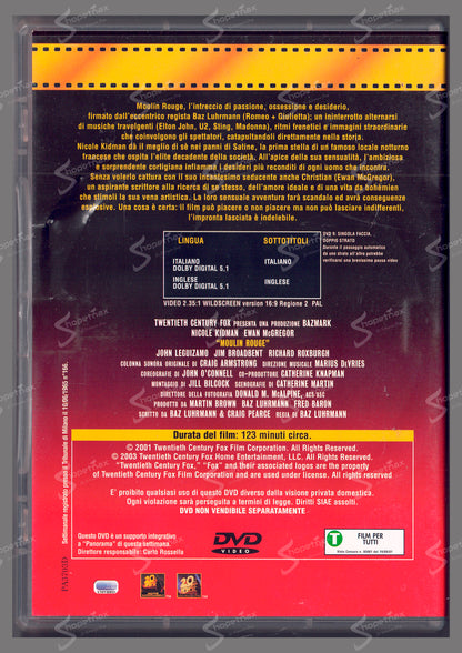 Moulin Rouge (2001) DVD Editoriale
