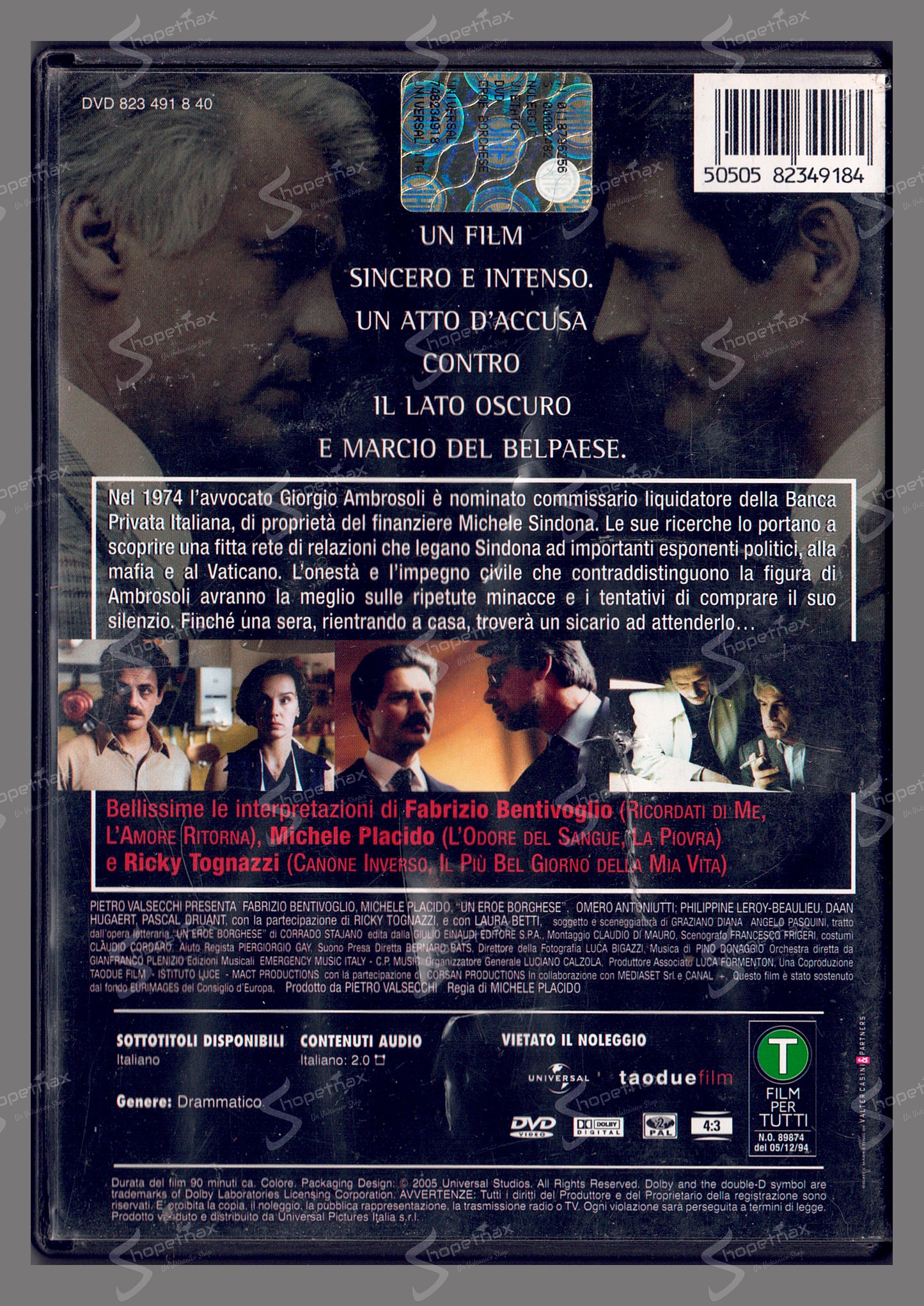 Un Eroe Borghese (1995) DVD