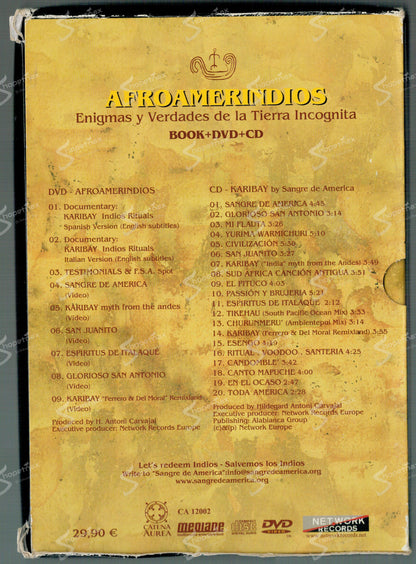 Afroamerindios - Enigmas y Verdades de la Tierra Incognita (2007) DVD + CD + Libro