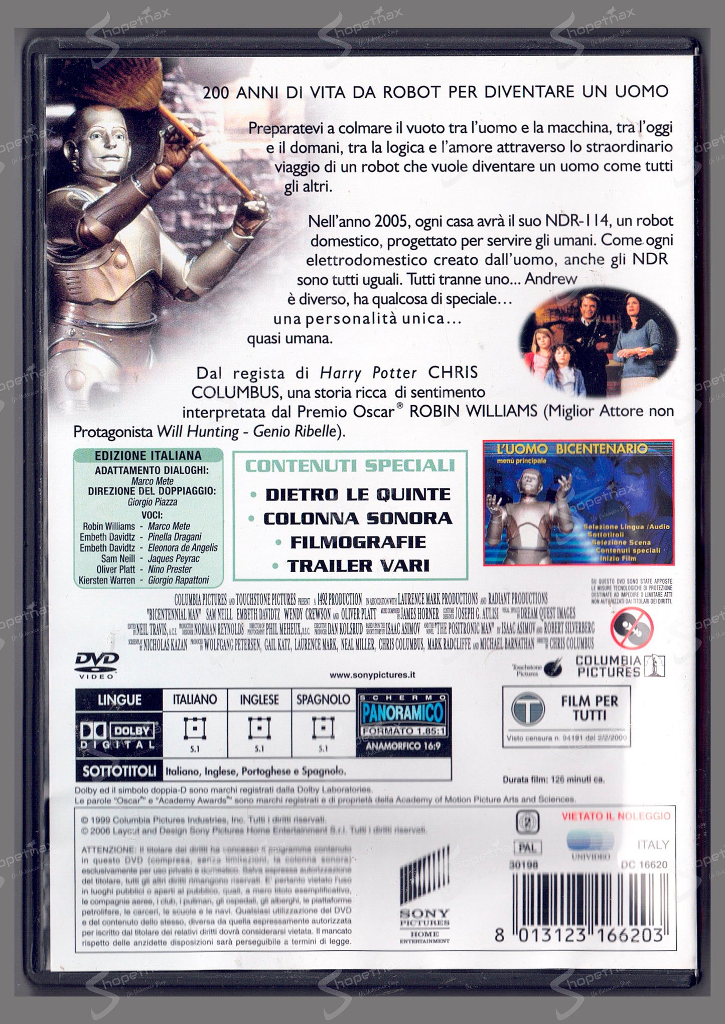 L'Uomo Bicentenario (Bicentennial Man) (1999) DVD
