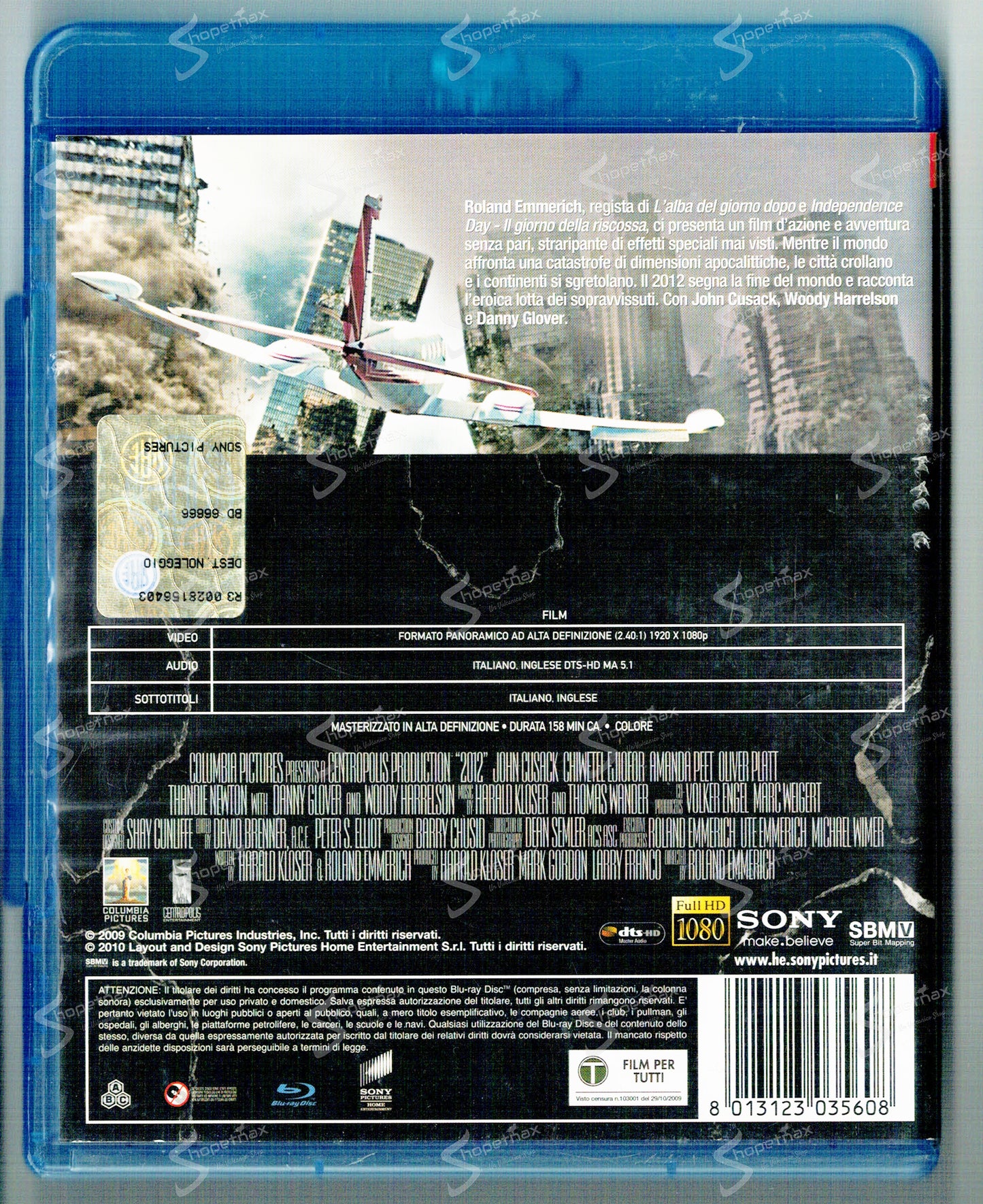 2012 (2009) BLU-RAY Noleggio