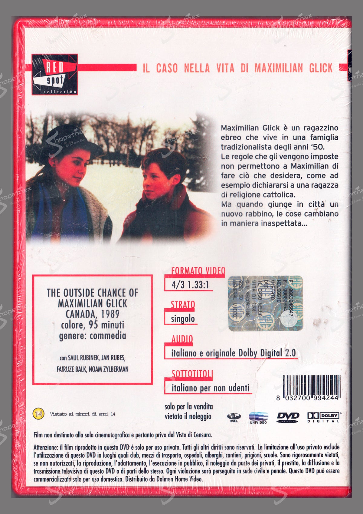 Il caso nella vita di Maximilian Glick (The Outside Chance of) (1989) DVD