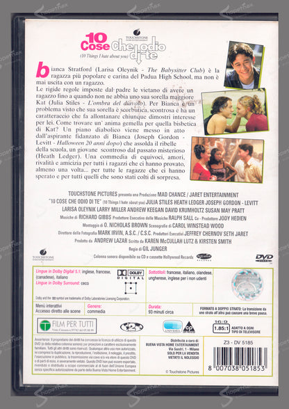 10 cose che odio di te (10 Things I Hate About You) (1999) DVD Ottimo