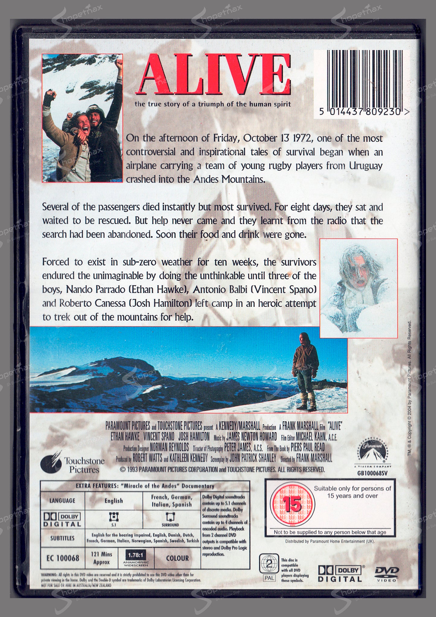 Alive - Sopravvissuti (Versione UK) (1993) DVD