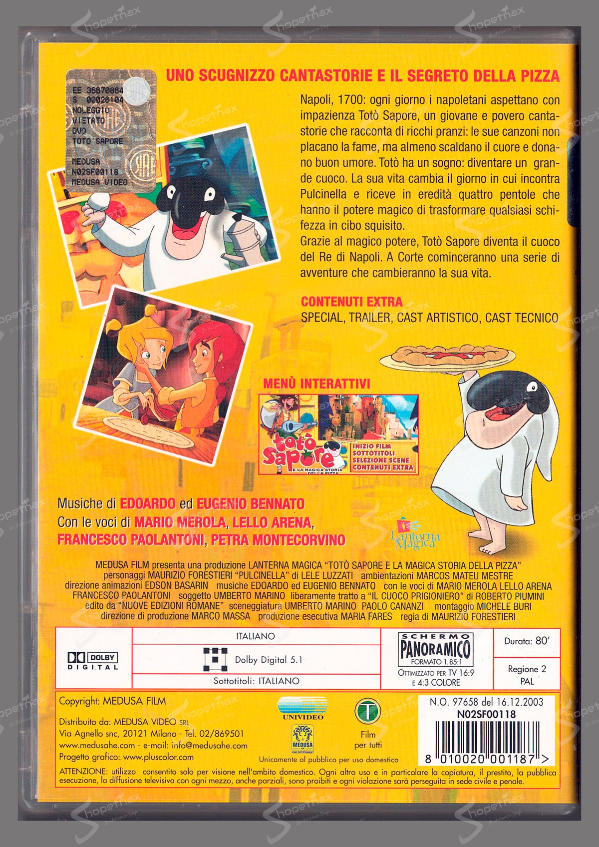 Totò Sapore e la magica storia della pizza (2003) DVD