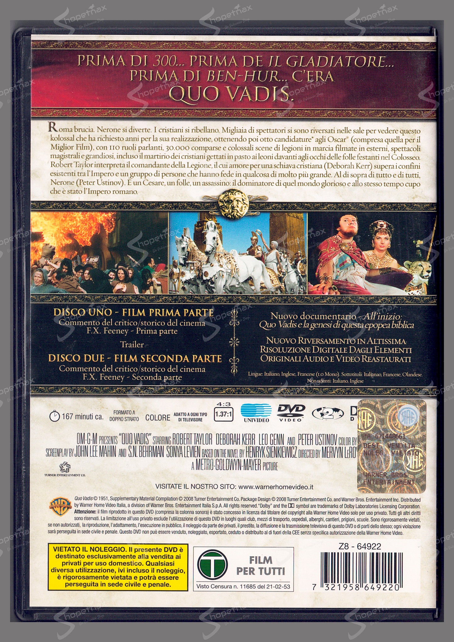 Quo Vadis (Edizione Speciale 2 Dischi) (1951) DVD