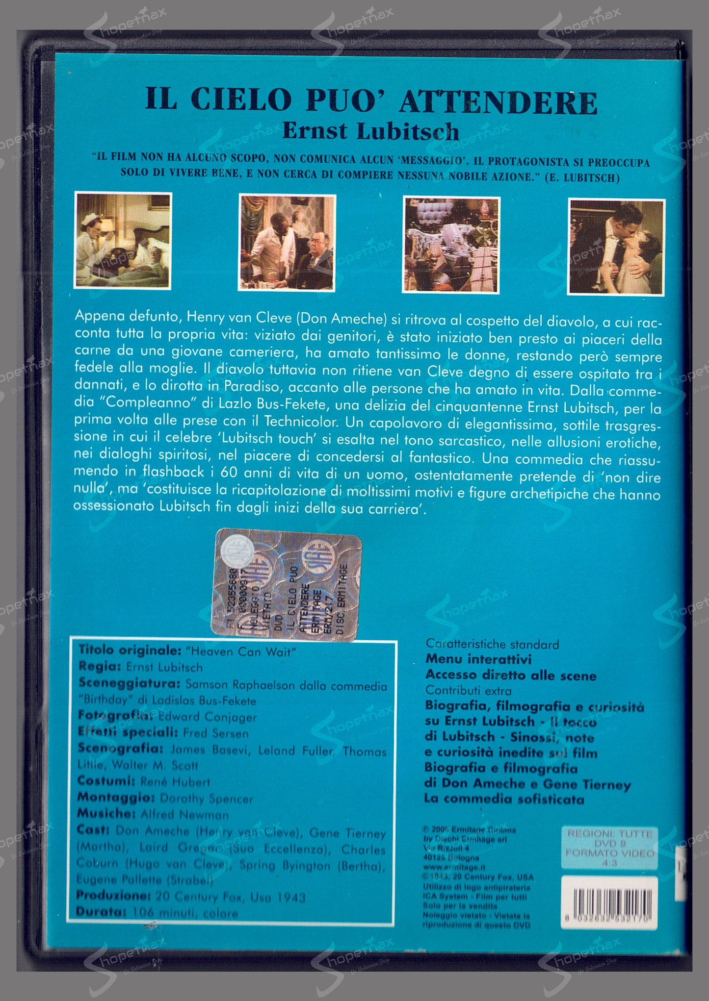 Il cielo può attendere (Heaven Can Wait) (1943) DVD