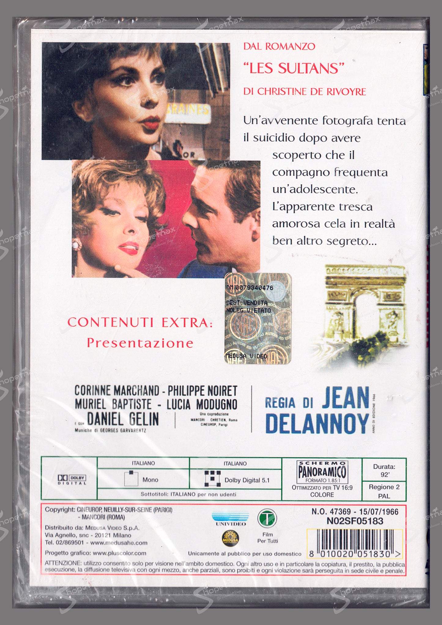 L'amante italiana (Les Sultans) (1966) DVD