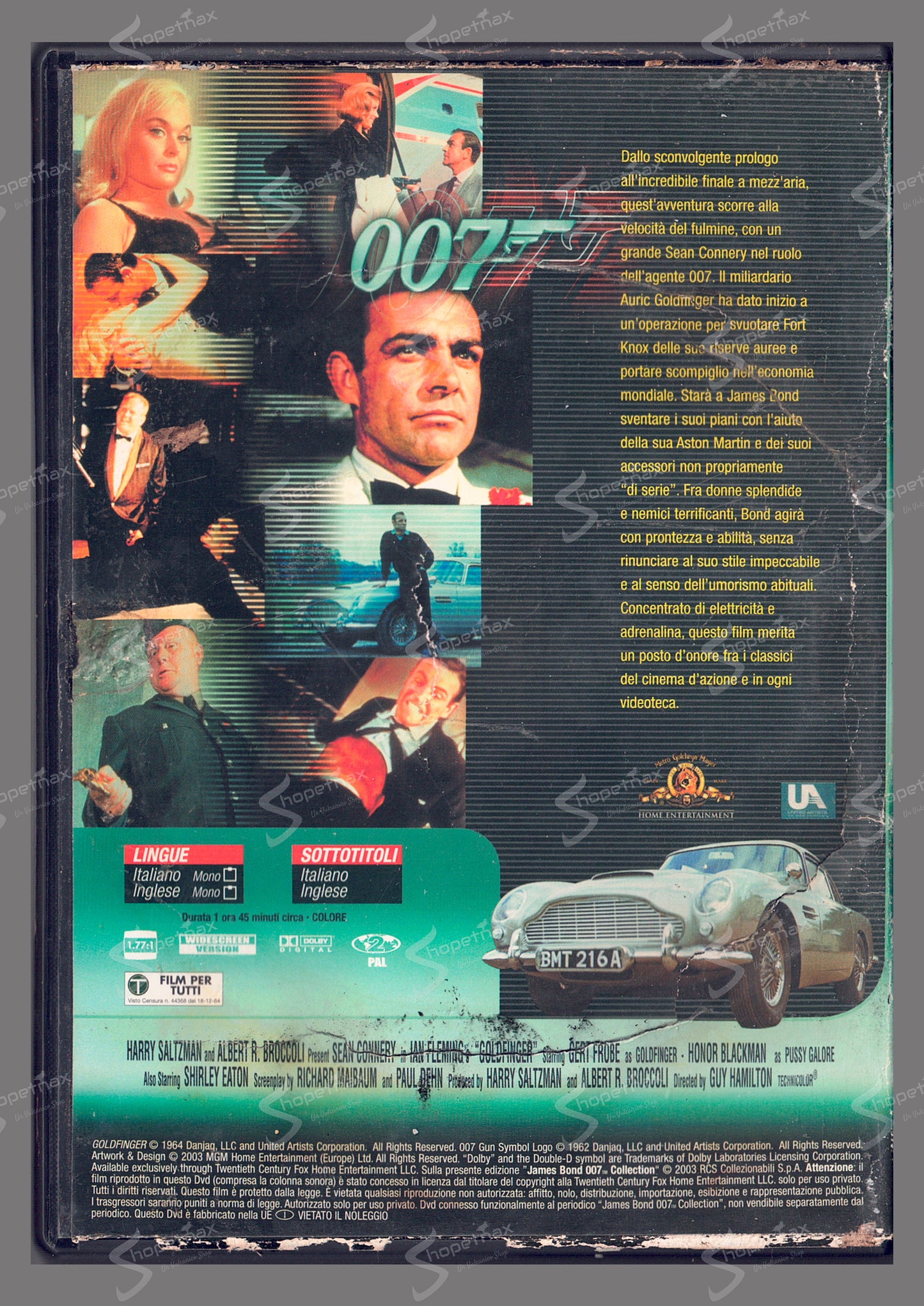 007 Missione Goldfinger (1964) DVD Editoriale