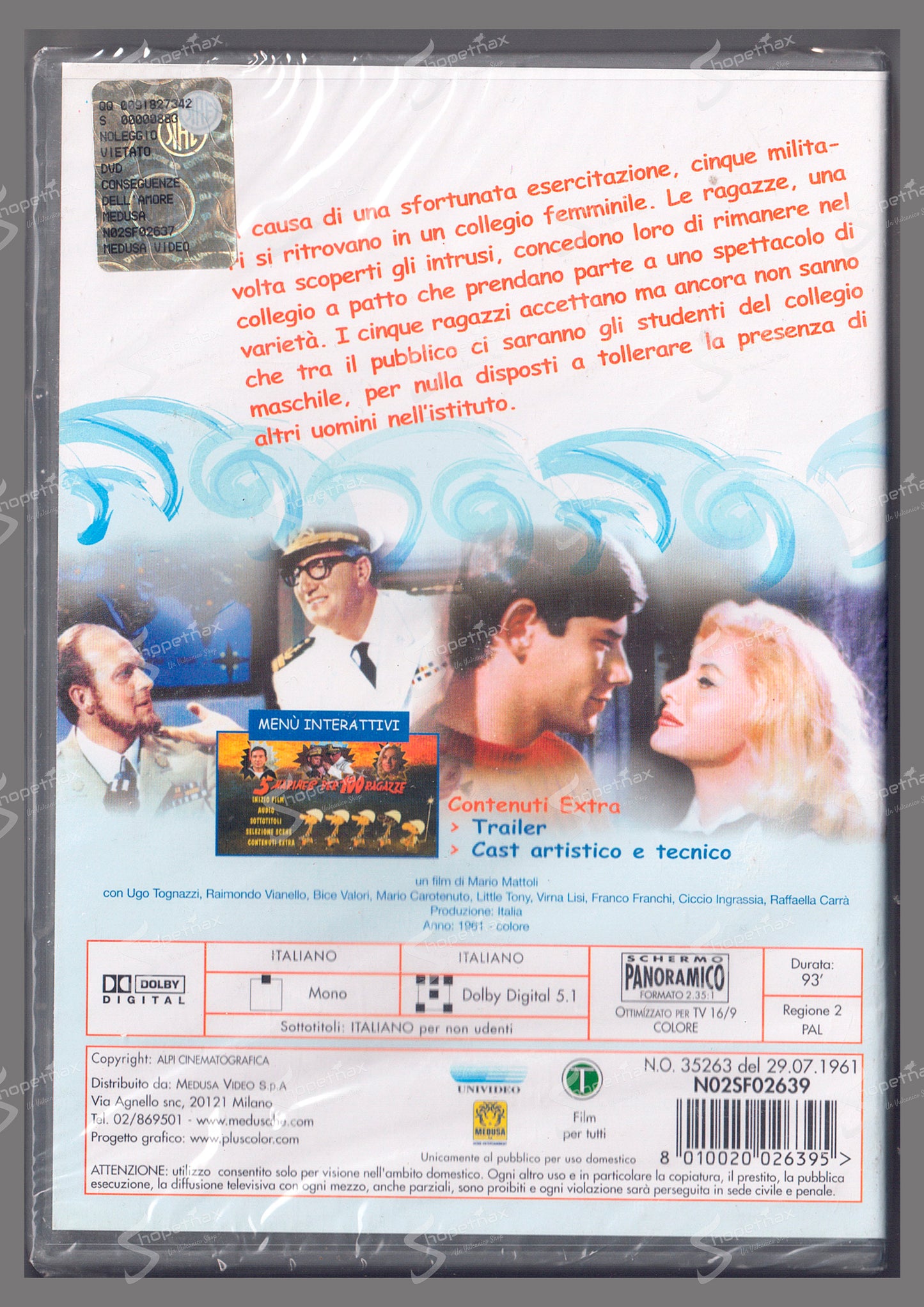 5 Marines per 100 Ragazze (1961) DVD