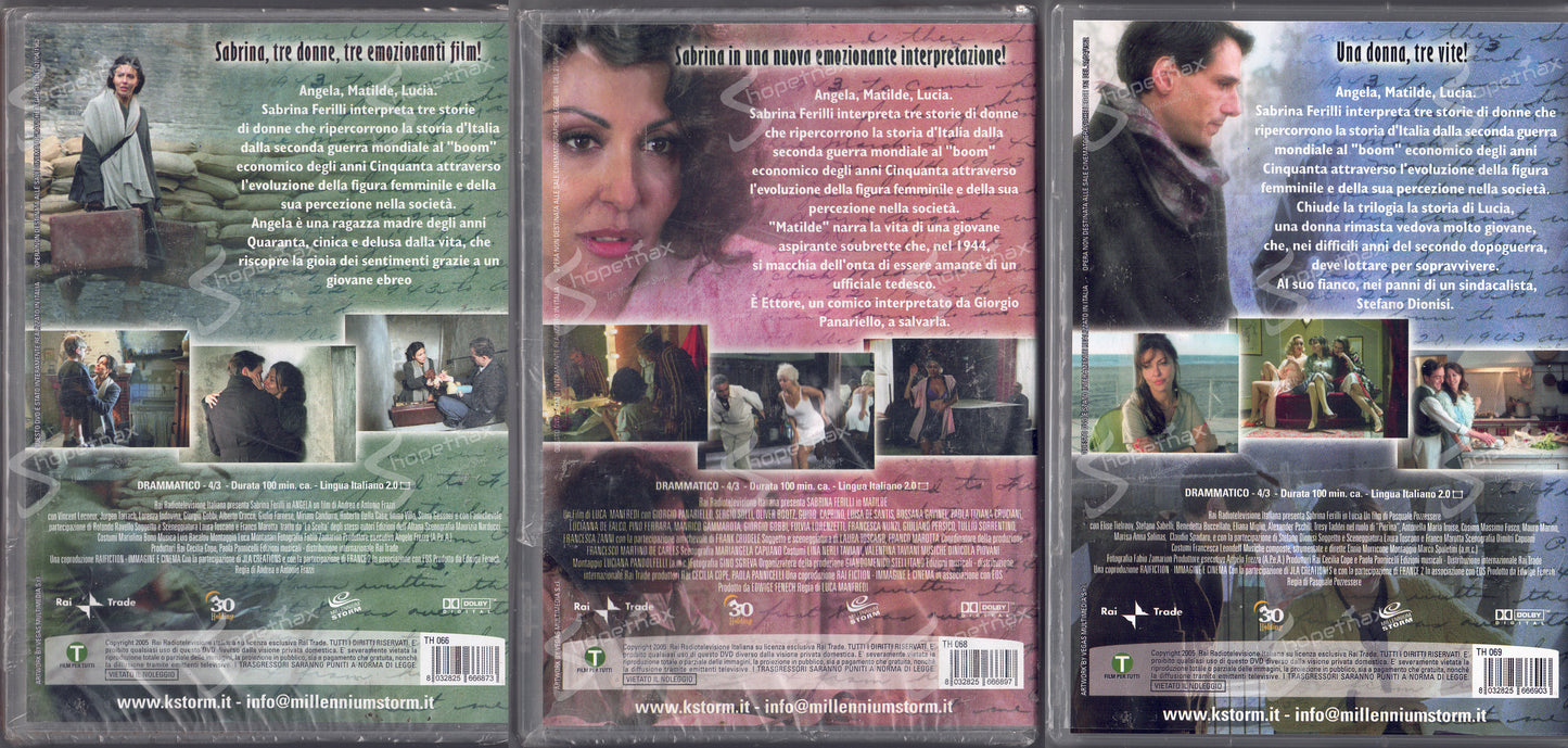 Angela + Matilde + Lucia - Una donna, tre vite (Serie Completa) (2005) 3 DVD