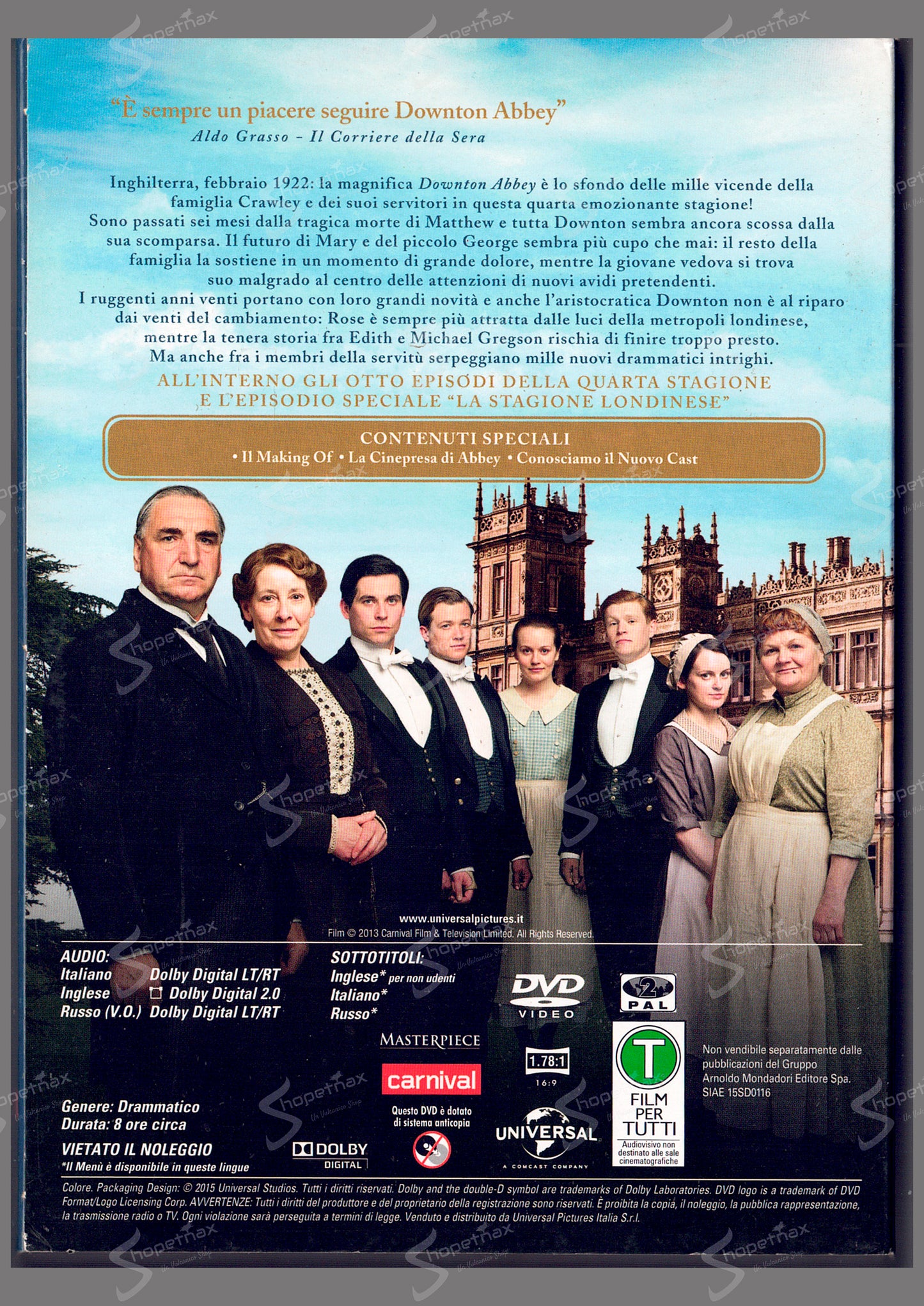 Downton Abbey - Stagione 4 (2014-2015) DVD