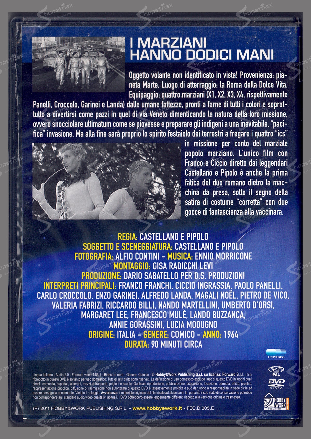 I Marziani hanno dodici mani (1964) DVD Editoriale Ottimo