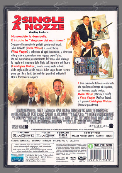 2 single a nozze - Wedding crashers (2005) DVD Noleggio