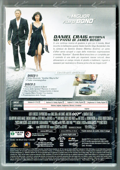 007 Quantum of Solace (Edizione Speciale) (2008) 2 DVD Editoriale Buono