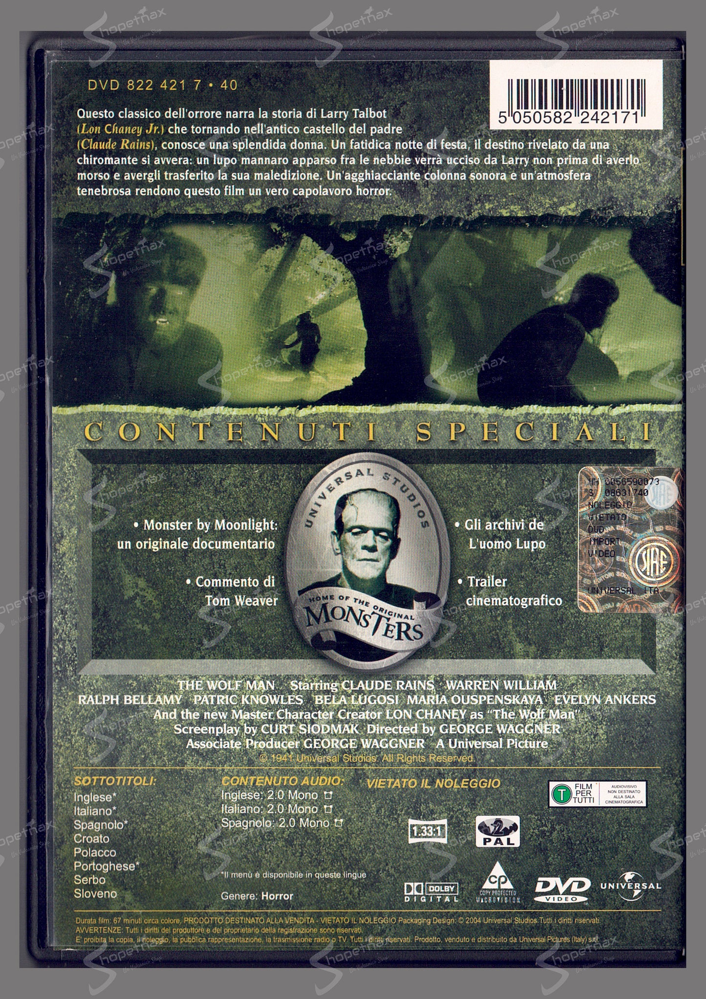 L'Uomo Lupo (The Wolf Man) (1941) DVD